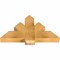 Ekena Millwork Redmond Rough Sawn Timber Gable Bracket, Western Red Cedar, 36"W x 21"H x 4"D x 6"F, 14/12 Pitch GBW036X21X0406RED00RWR - alternate 3